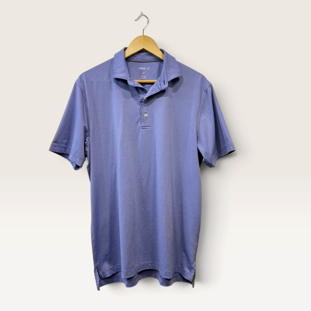 johnnie-O Joker Performance Polo Shirt Mens Medium Periwinkle Blue
